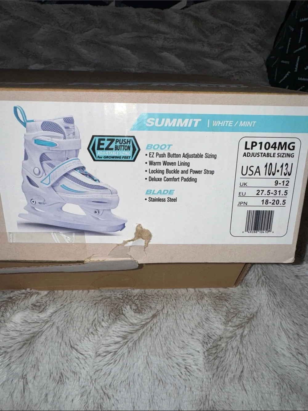Kids Lake Placid Summit Adjustable Ice Skates